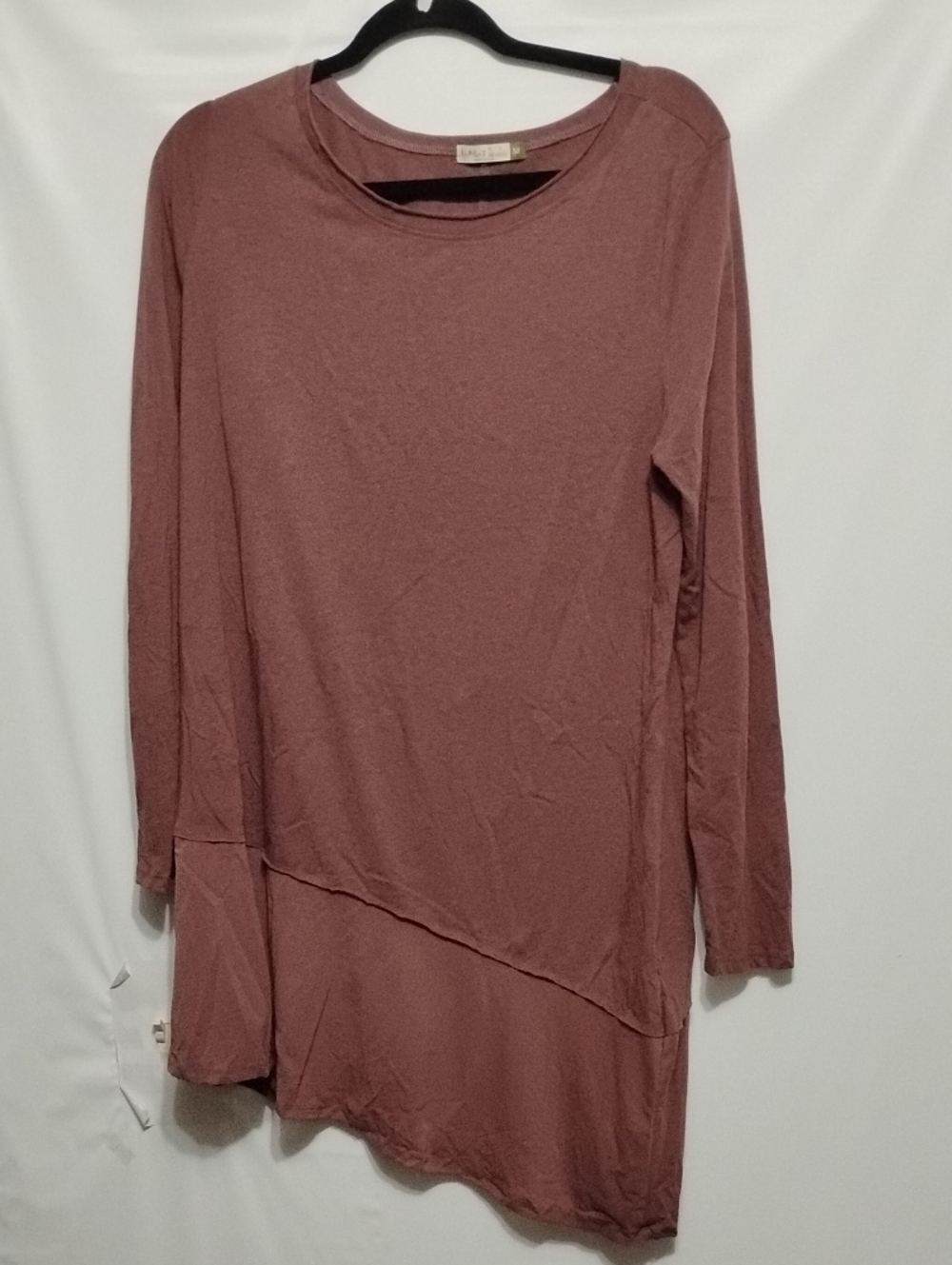 Chalet Long‎ Sleeve Asymmetrical Tunic - Mauve